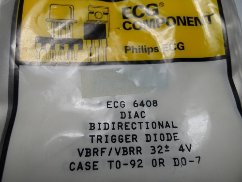 ECG6408  DIODO BI-DIRECTIONAL TRIGGER DIODE DIAC D07