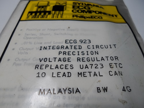 ECG923  Integrated Circuit NOS NTE923 Metal Can NIB LM723CH Cros