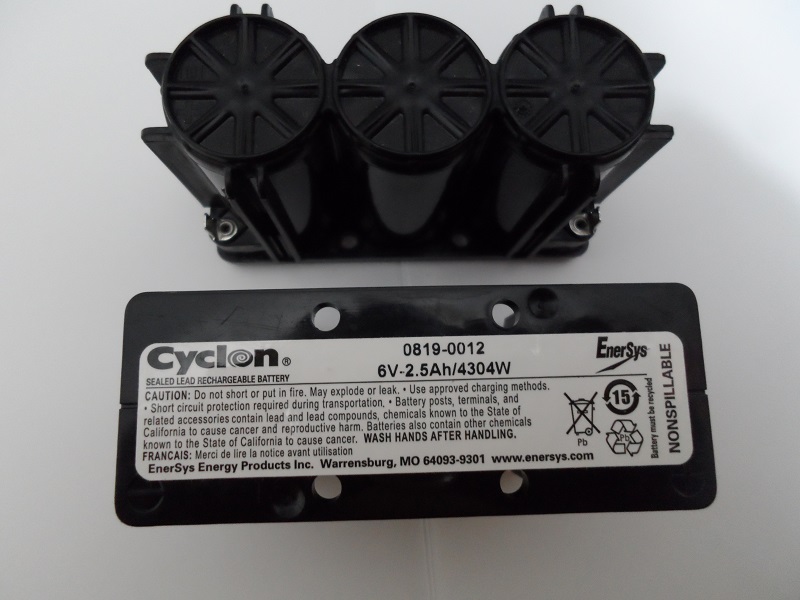 0819-0012     Batería Cyclon Monobloc 6V 2.5Ah, ENERSYS