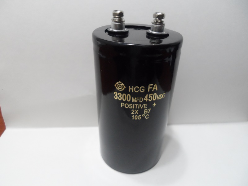 HCGF5A2W332Y    Condensador Aluminio electrolítico 3300uF 450V
