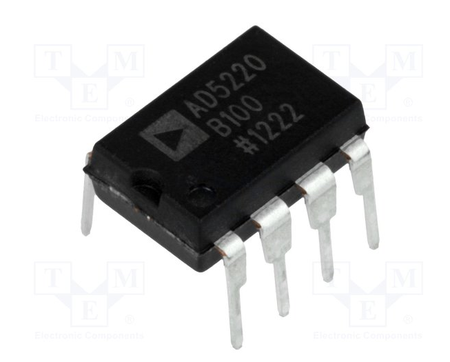 AD5220BNZ100  Circuito integrado: potenciómetro digital; 100k&#937;; 7bit; SO8; DIP