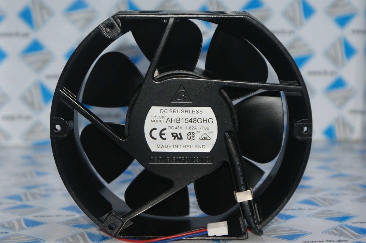 AHB1548GHG-F06               Ventilador de refrigeración 48VDC 1.82A, 172X150X51mm, con 3 cables y conector