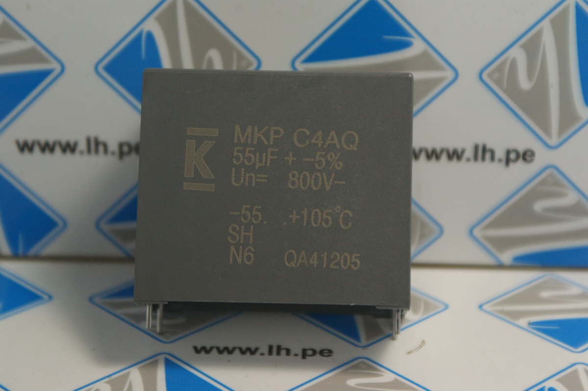 C4AQIBW5550A3NJ            Condensador de polipropileno, DC-Link, 55uF, 800VDC