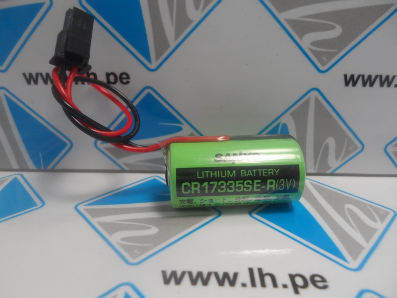 CR17335SE-R(3V)    Bateria Litio 3V, 1800mAh con conector Sanyo