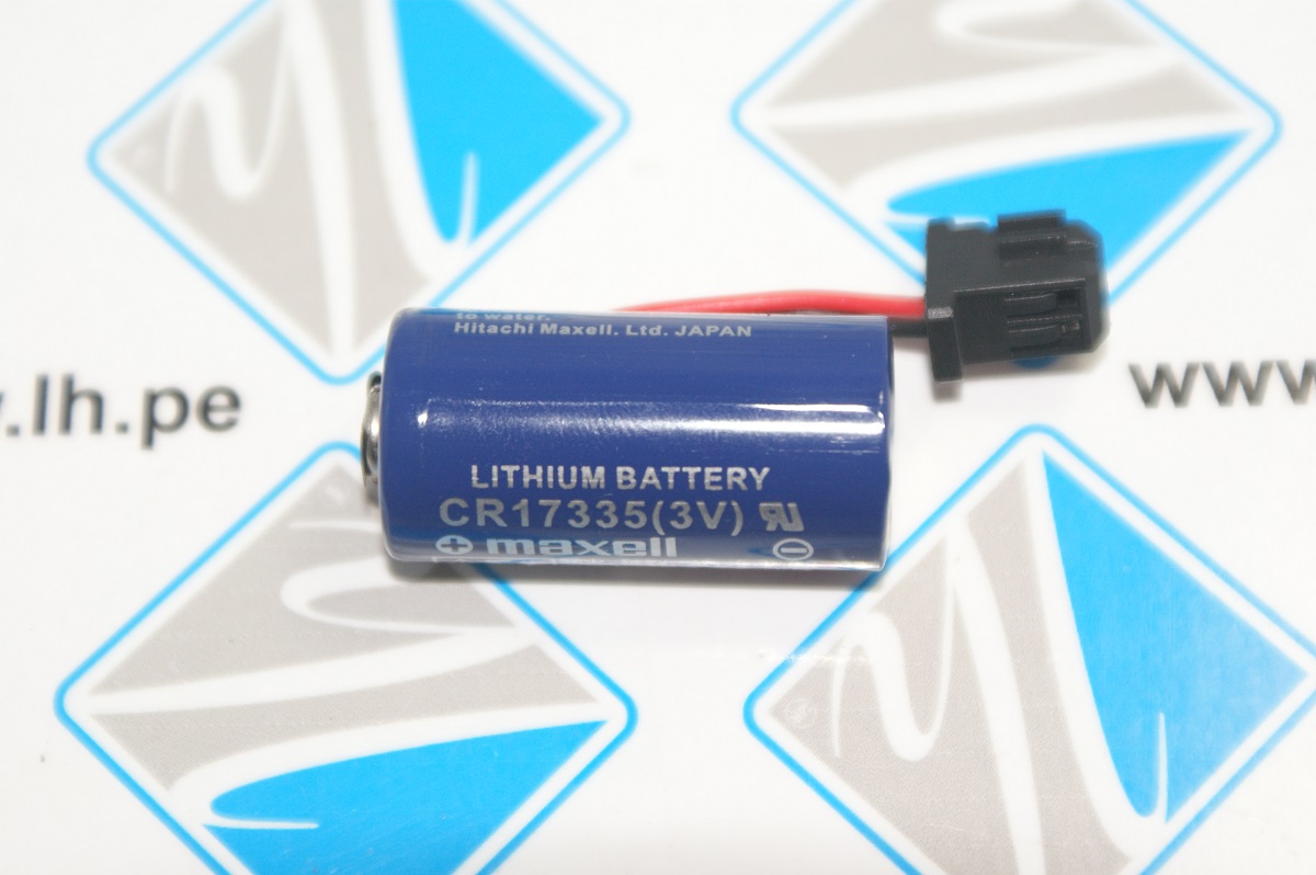 CR17335_3V               Batería Lithium CR17335, 3V, 1750mAh, con conector negro