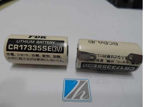 CR17335SE-B           Bateria Lithium 3V, 2/3A, 2/3R23, conexiones para soldar