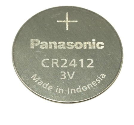 CR2412           Batería Lithium 3V, 24x1.2mm, 100mAh