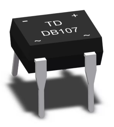 DB107                 Diodo puente rectificador, monofásico, 1000V, 1A, 50A