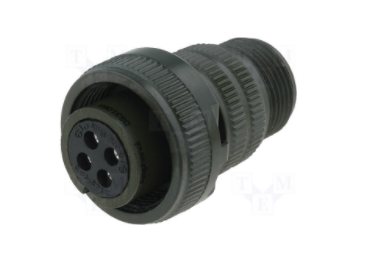 DS3106A14S-2S             Conector redondo, serie: DS/MS, enchufe, hembra, 4 pines