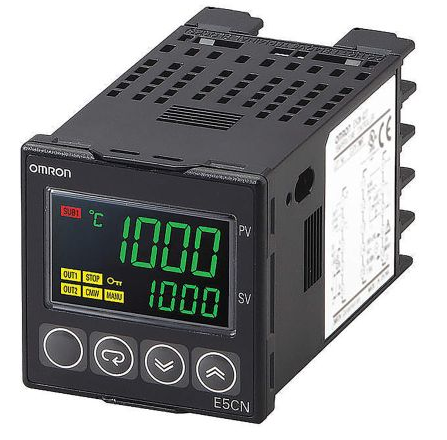 E5CN-R2MTD-500 AC/DC24 OMRON     Controlador de temperatura PID, 48 x 48mm, 24VAC/DC, 2 salidas de Relé