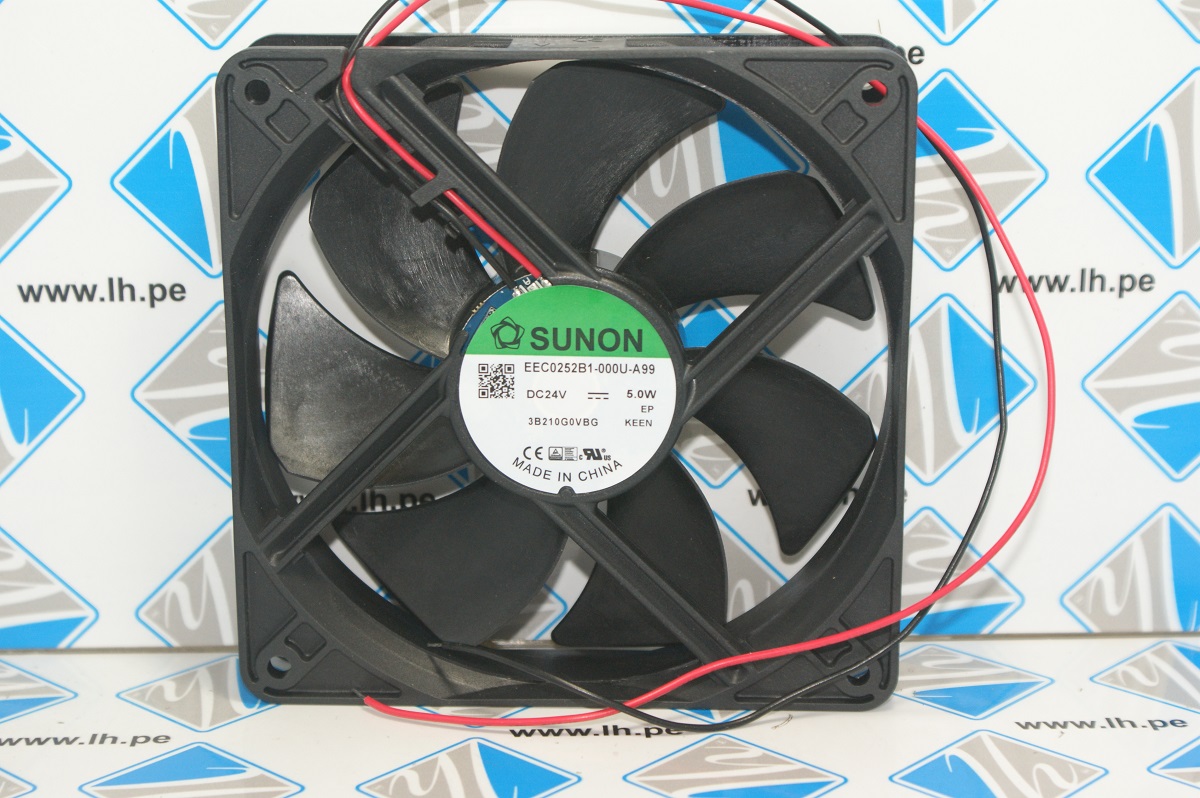 EEC0252B1-000U-A99            Ventilador DC, axial, 24VDC, 120x120x25mm, 183.8m3/h