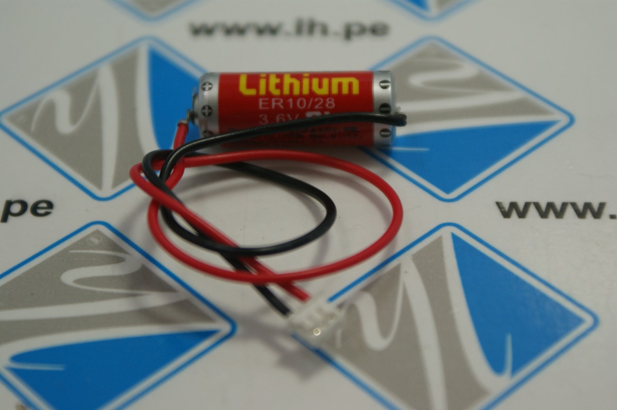ER10/28         Batería super lithium PLC, 3.6V 2/3AAA,  Maxell