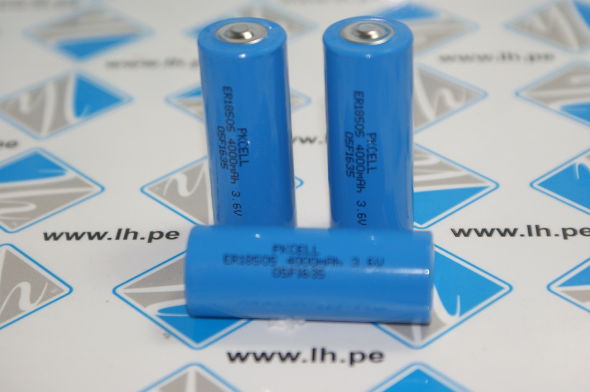 ER18505 Bateria Lithium 3.6V, 3800mAh, A, Thionyl Chloride (Li-S