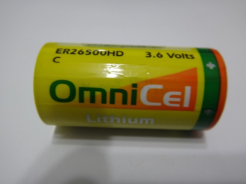 ER26500HD       Batería Lithium 3.6V, 6500mAh, C, Thionyl Chloride