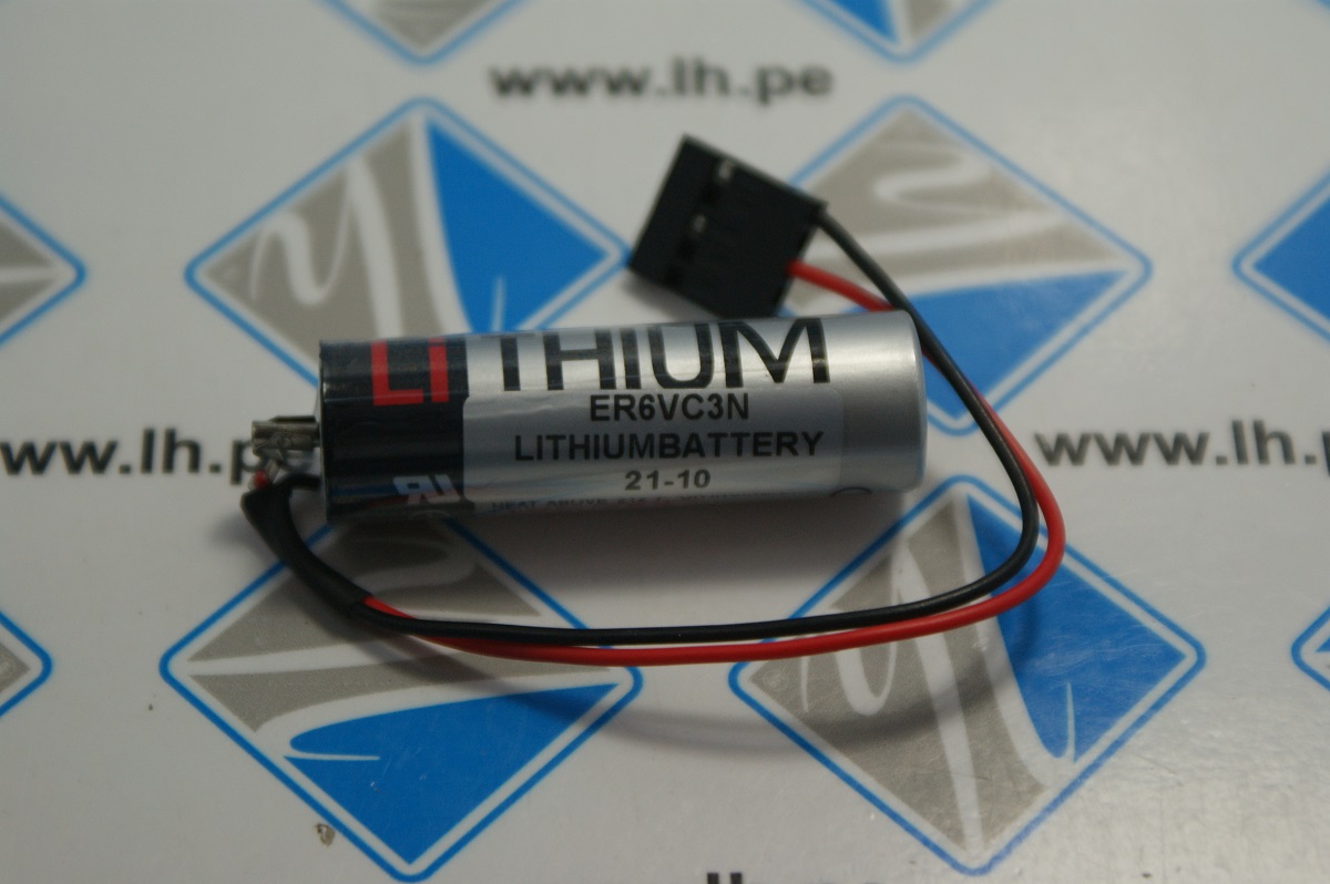ER6VC3N      Bateria Lithium 3.6V, con cable y conector plana
