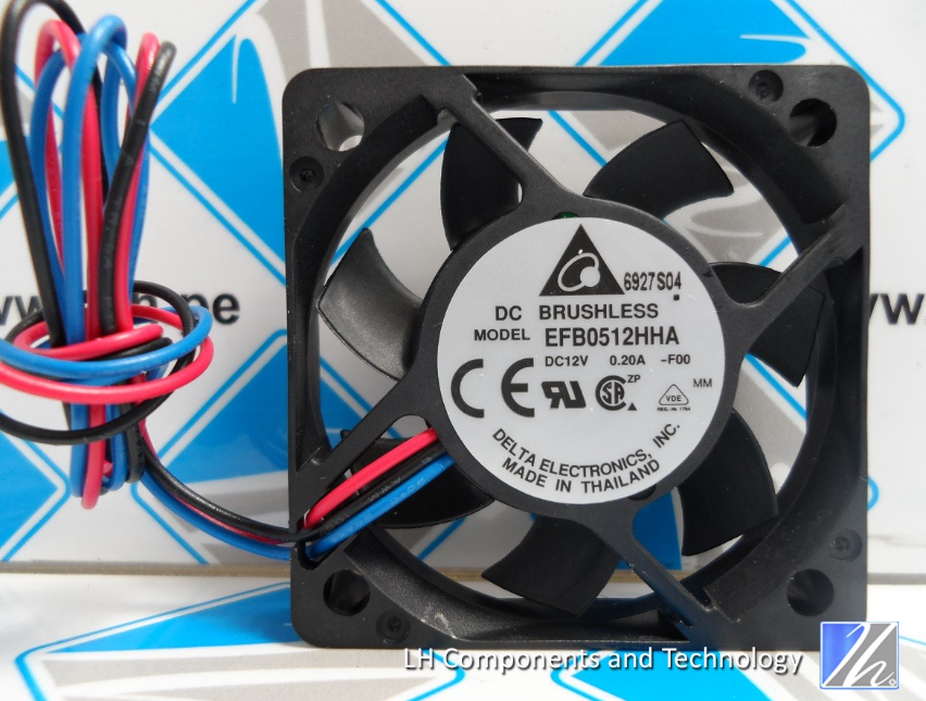 EFB0512HHA-F00      Ventilador tangencial CC DC Axial Fan, 50x50x10mm, 12VDC
