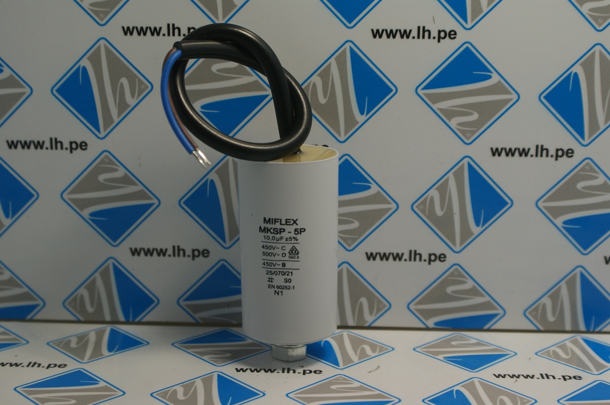 I15KV610K-D               Condensador para motor de trabajo 10uF, 450V