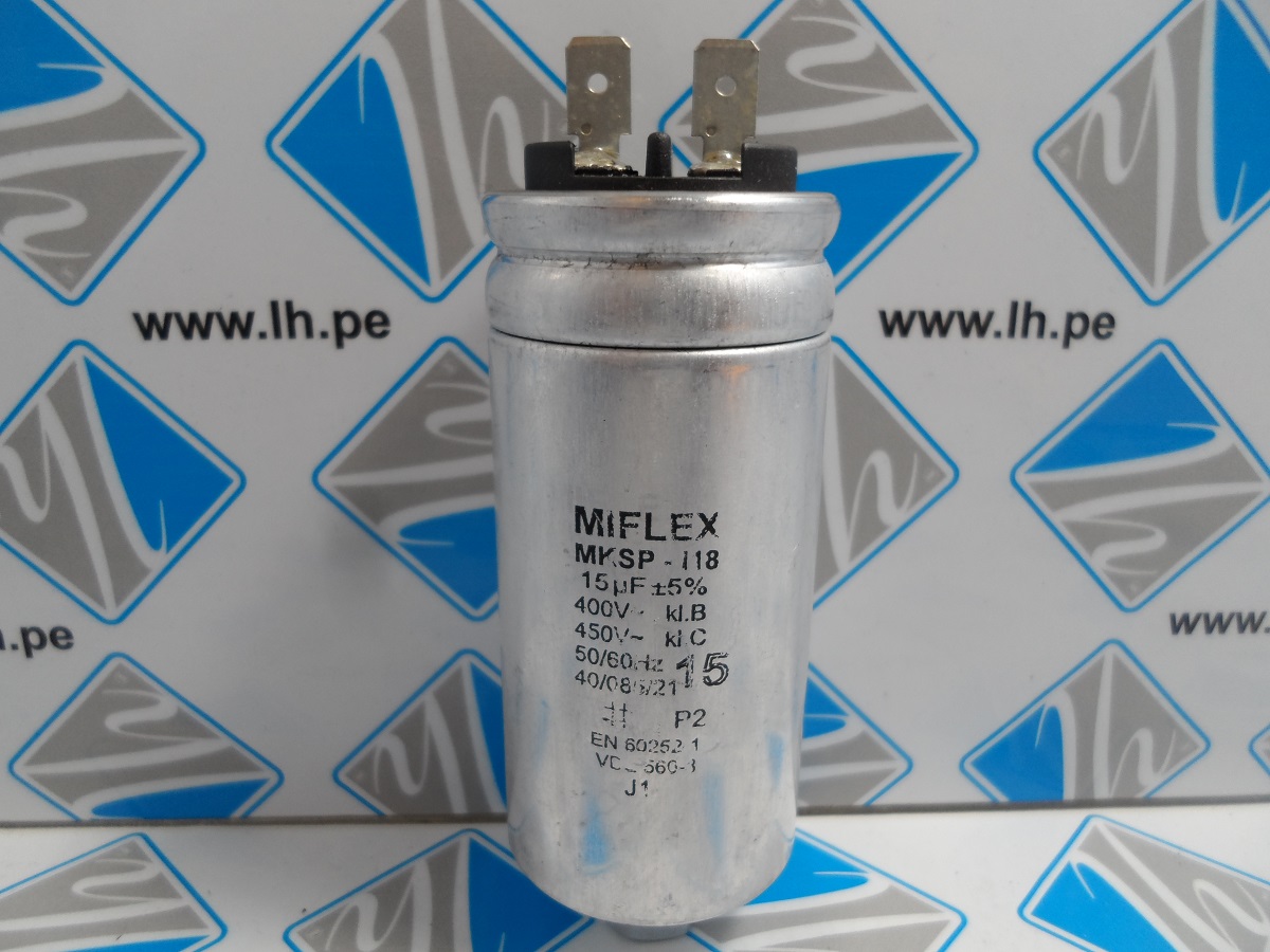 I18UV615I-A1 -5% MKSPI18-15UF/450V           Condensador para motor de trabajo