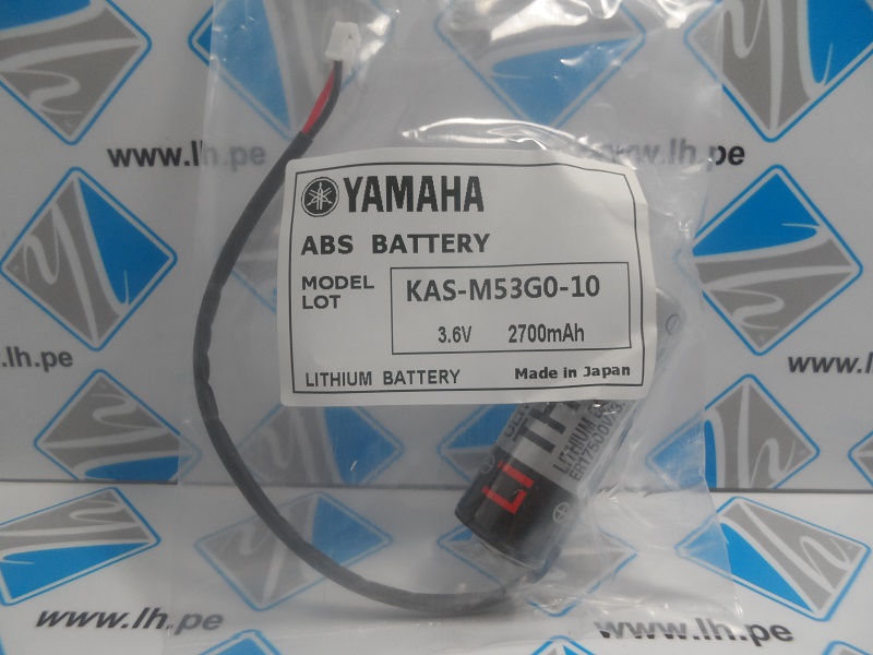 KAS-M53G0-10 ER17500V/3.6V     Bateria Lithium Para PLC Yamaha Programable Logic Controller