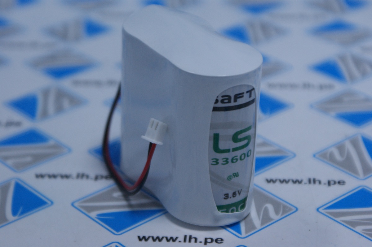LS33600-1S2P                     Pack de Batería Lithium 3.6V, 34000mAh + Conector