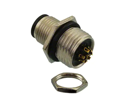 M12A-08PMMS-SH8001        Conector Recto M12, 8 pines, macho, A-DeviceNet/CANopen