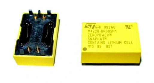 M4Z28-BR00SH1            Circuito integrado de batería de backup, Ión-litio, SNAPHAT, 4 pines, 2.8V