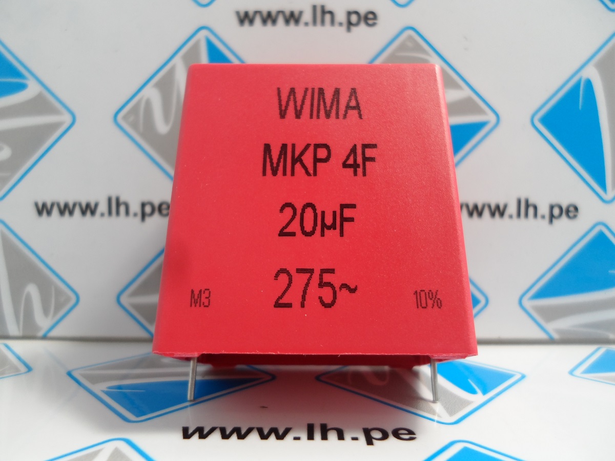 MKPF1W52007I00KSSD       Condensador de polipropileno 20uF, 275VAC/600VDC