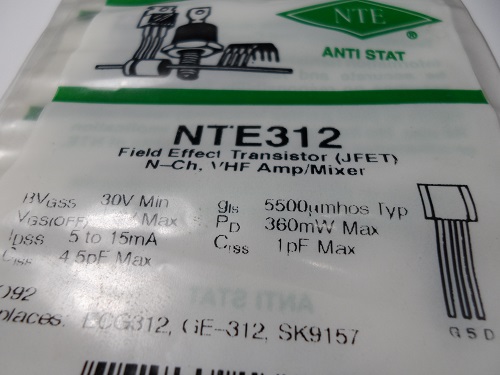 NTE312  Transistor  is a field effect transistor designed for VH