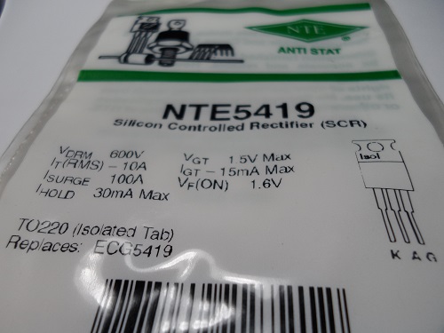 NTE5419  Thyristor  Silicon Controlled Rectifier (SCR). 10 Amp,