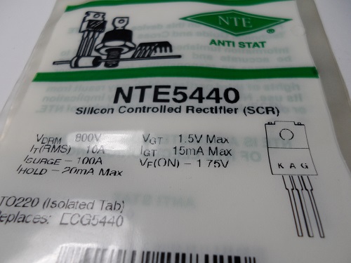 NTE5440 Transistor  Silicon Controlled Rectifier (SCR). 800V, 12