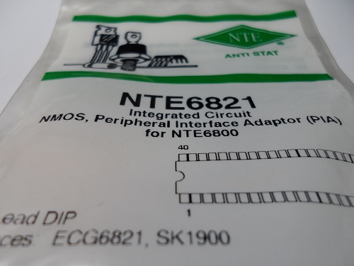 NTE6821   IC - NMOS PERIPHERAL INTERFACE ADAPTER