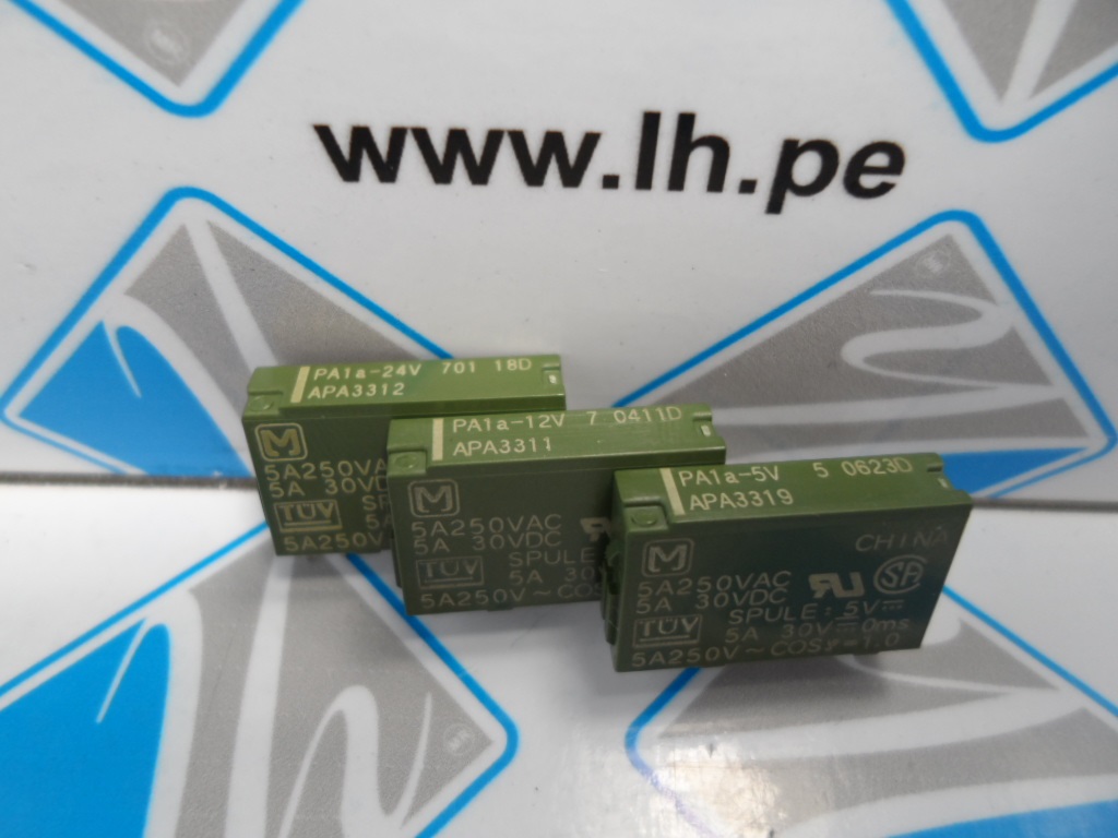 PA1A-24V APA3312     Relay General Purpose / Industrial Relays 5A 24VDC SPST