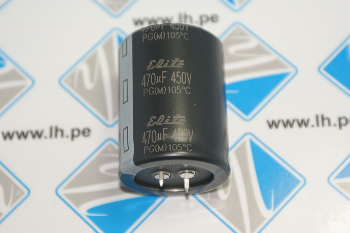 PG2W471MND3545              Condensador electrolítico 470uF, 450VDC, 35x45mm