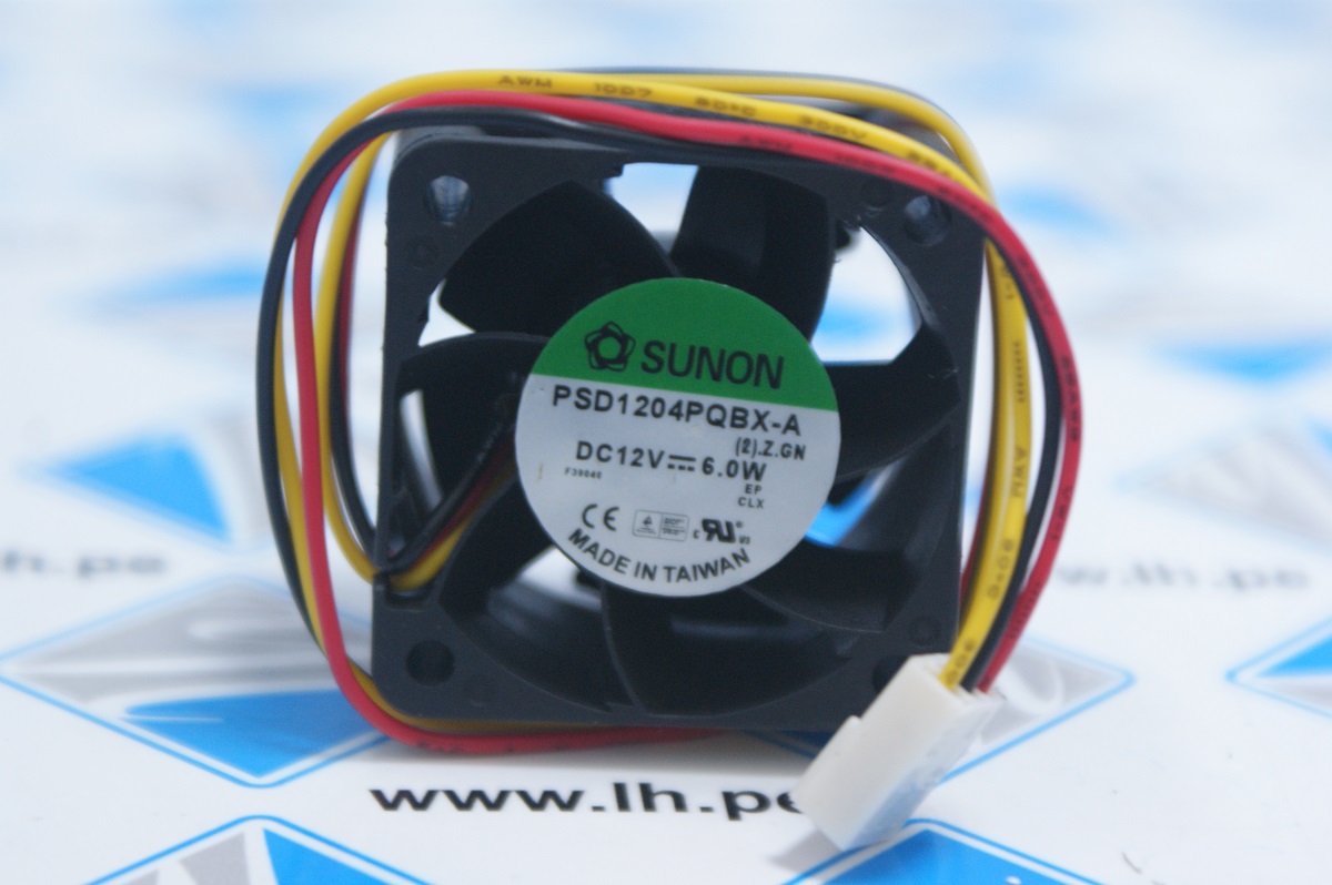 PSD1204PQBX-A.(2).Z.GN         Ventilador Tubo axial 12VDC, 40x40mm, 23.4 ft3/min