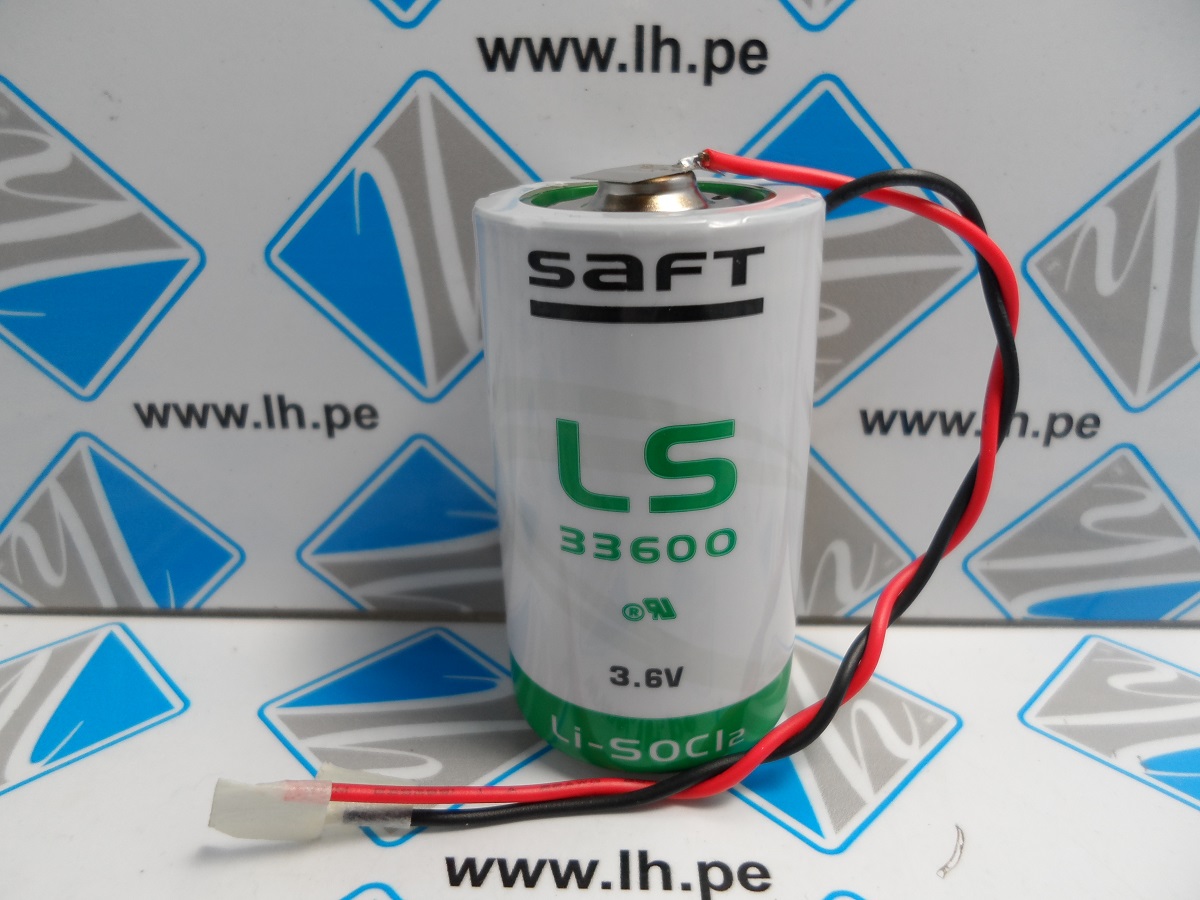 LS33600PR LS33600FL      Batería Lithium 3.6V, 16000mAh, D, Salida con cables