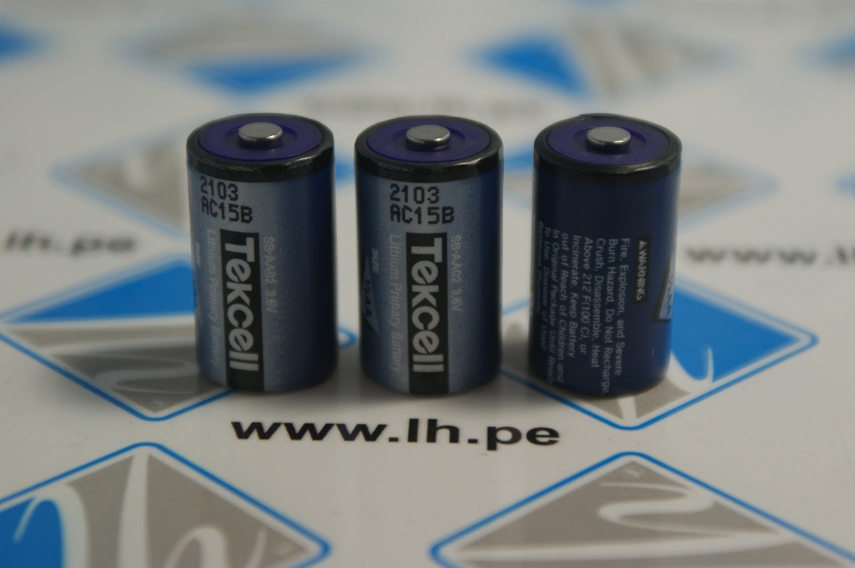 SB-AA02     Batería Lithium para Data Logger, Serial, USB, 3.6V, 1/2AA