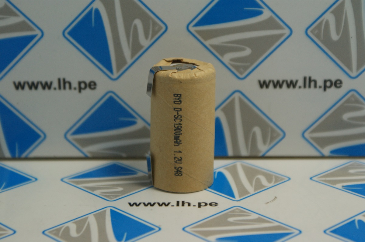 SC1900PP             Batería Recargable Ni-Cd, SubC, 1.2V, 1900mAh, con conexiones