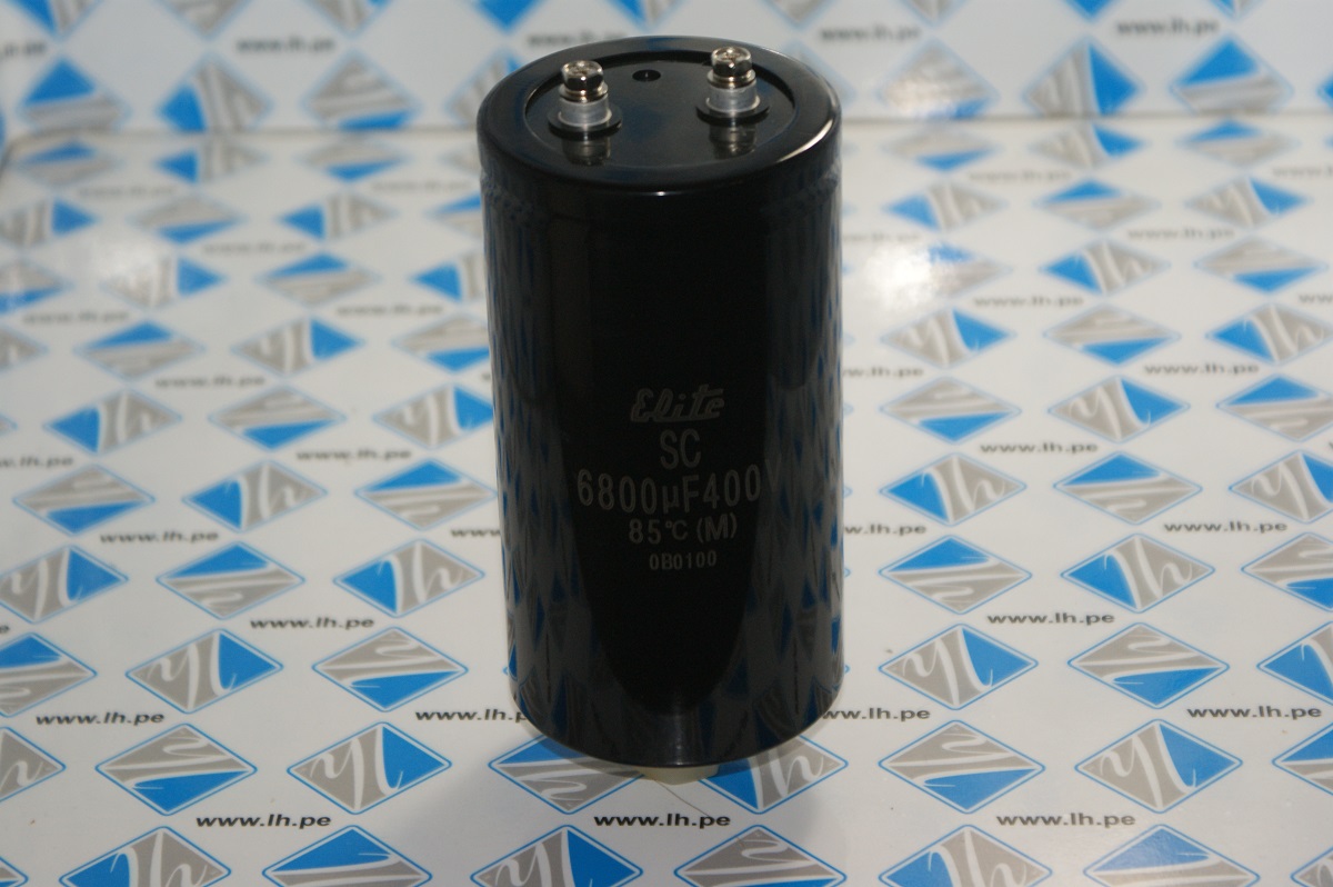 SC2G682MLS76E3H2MN               Condensador electrolítico 6800uF, 400VDC, ±20%