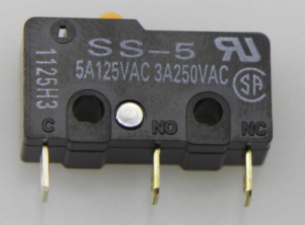 SS-5       Microswitch SNAP ACTION, sin palanca, SPDT, 5A/125VAC, ON-(ON)