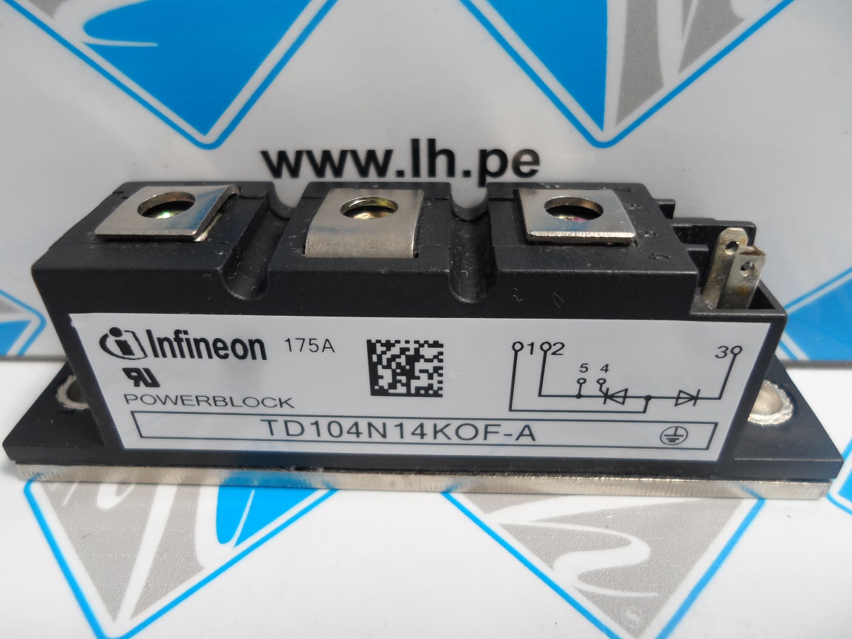 TD104N14KOF-A       THYRISTOR DIODE MODULE TD104N14KOFA 1400V 104A POWERBLOCK