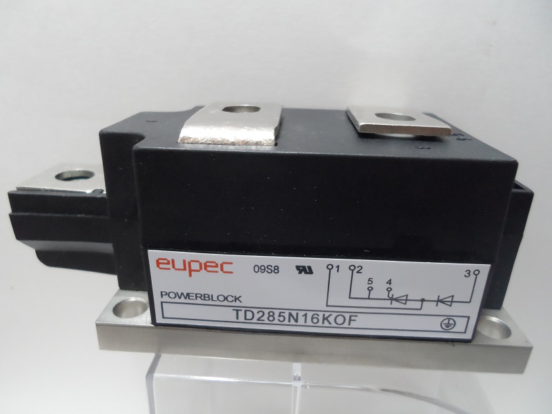 TD285N16KOF   Diode/Thyristor Module SCR, PCT, 285A 1600V, 5-Pin