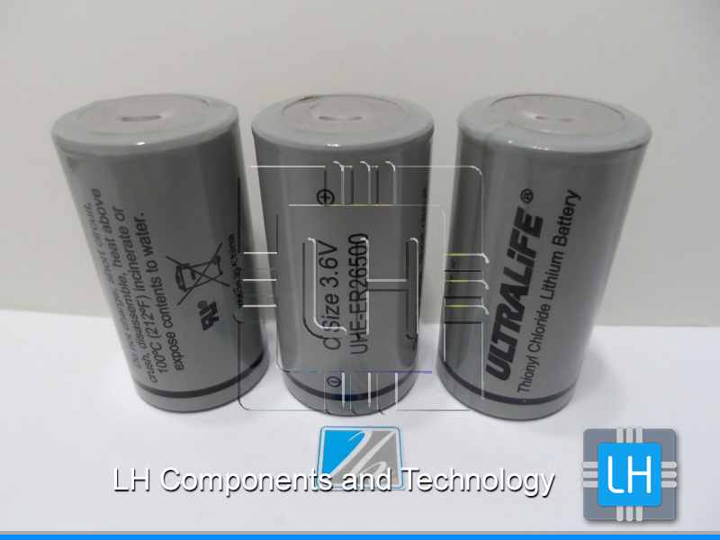 UHE-ER26500  Batería Lithium 3.6V, tamaño C, 9000mAh