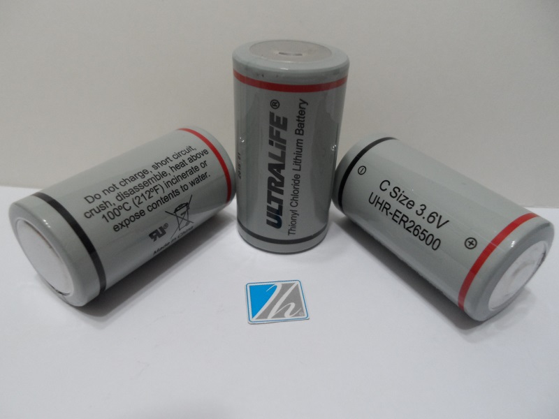 UHR-ER26500    Batería Lithium 3.6V, 6500mAh, Tamaño C