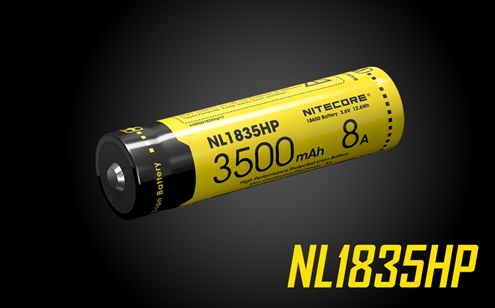 NL1835HP           Batería High Performance, Protected Li-Ion,  3.6V, 3500mAh, 8A