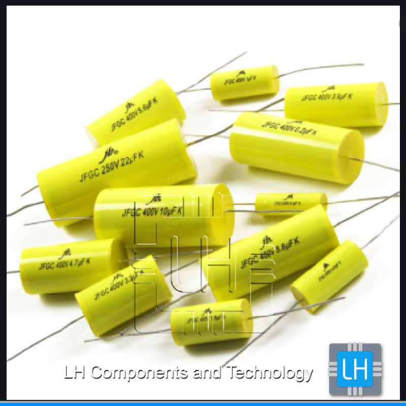 JFGC 0.47UF           Condensador axial de polipropileno 0.47uF, 250V, 8.5x29mm