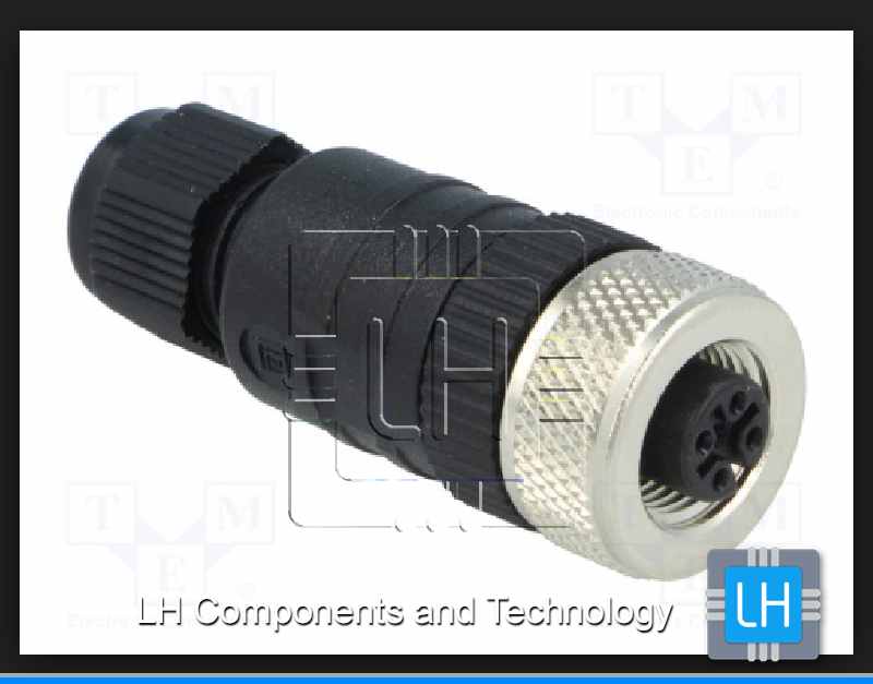 933139100 ELKA 4012 PG7 SCHWARZ                   Conector M12, 4 pines, hembra, código A-DeviceNet / CANopen}