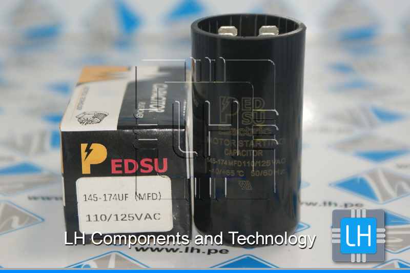 145-174uF MFD 110/125VAC            CAPACITOR MOTOR START 145-174uF MFD 110/125VAC PEDSU