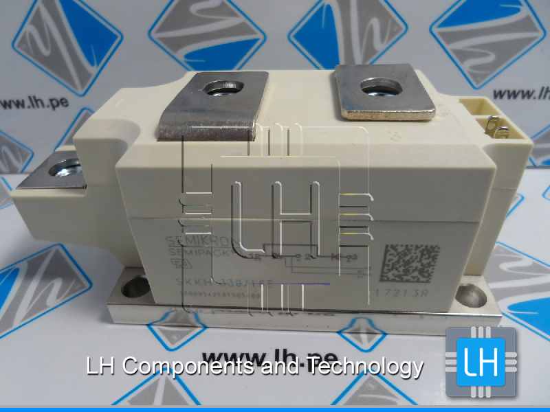 SKKH330/16E       Diodo Thyristor, modulo de potencia, 1600V, 309A, SEMIPACK3