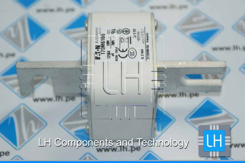 170M6166            FUSE 1250A 690V 3/110 AR UC. Fuse-link, high speed, 1250 A, AC 690 V, 200 kA, DIN 3, 76 x 90 x 139 mm, aR, DIN, IEC