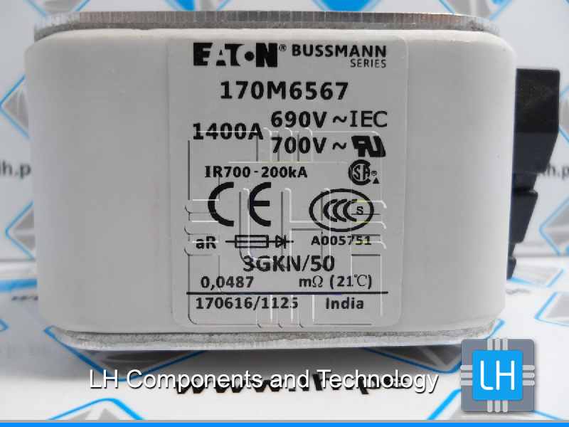 170M6567      FUSE 1400A 690V 3GKN/50 AR UC